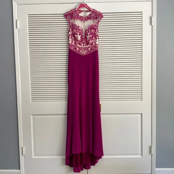 Alyce Paris Hot Pink Evening Gown - Picture 2 of 5